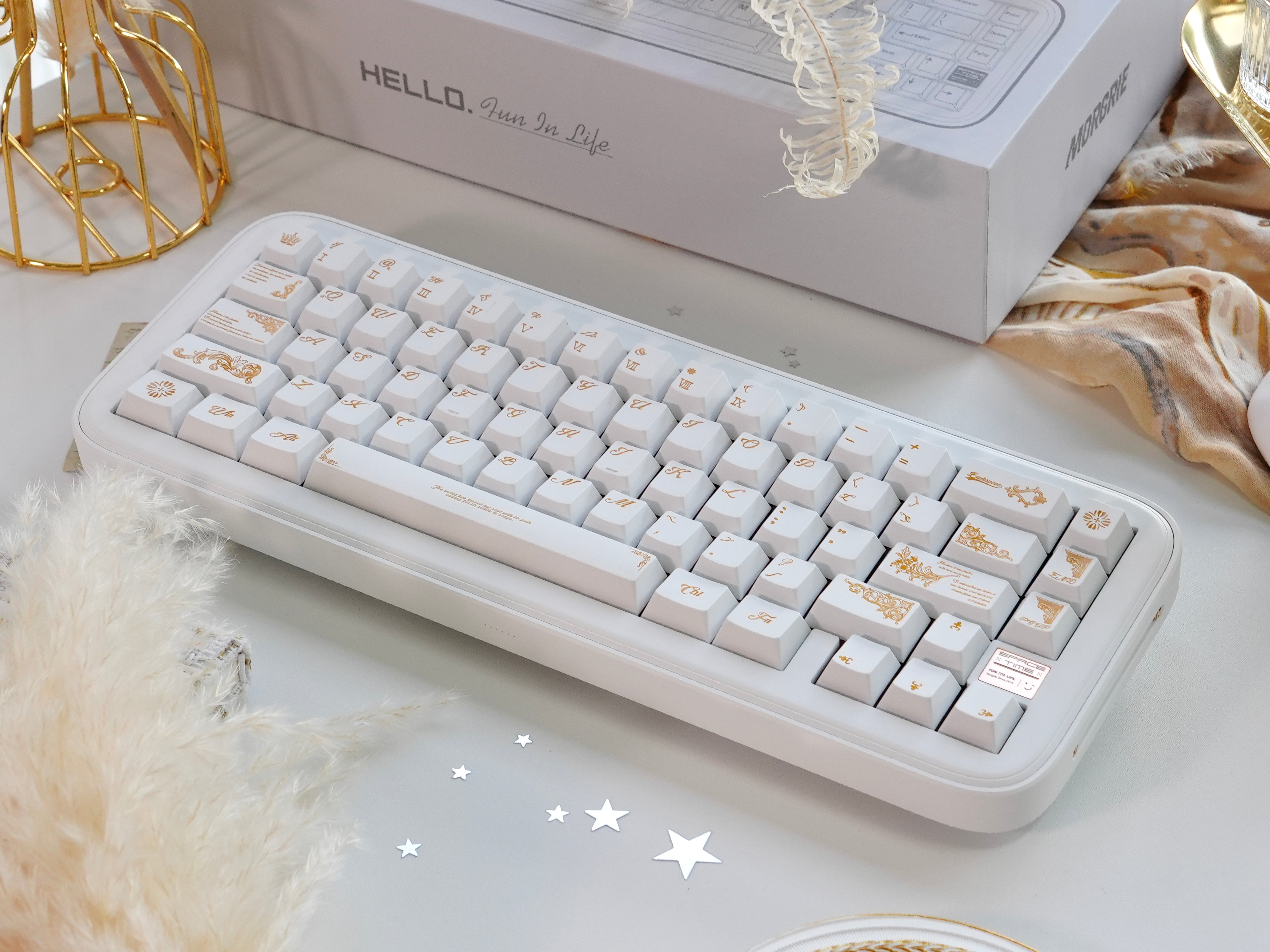 Spacetime 65×Baroque Keycaps – Wireless Mechanical Keyboard