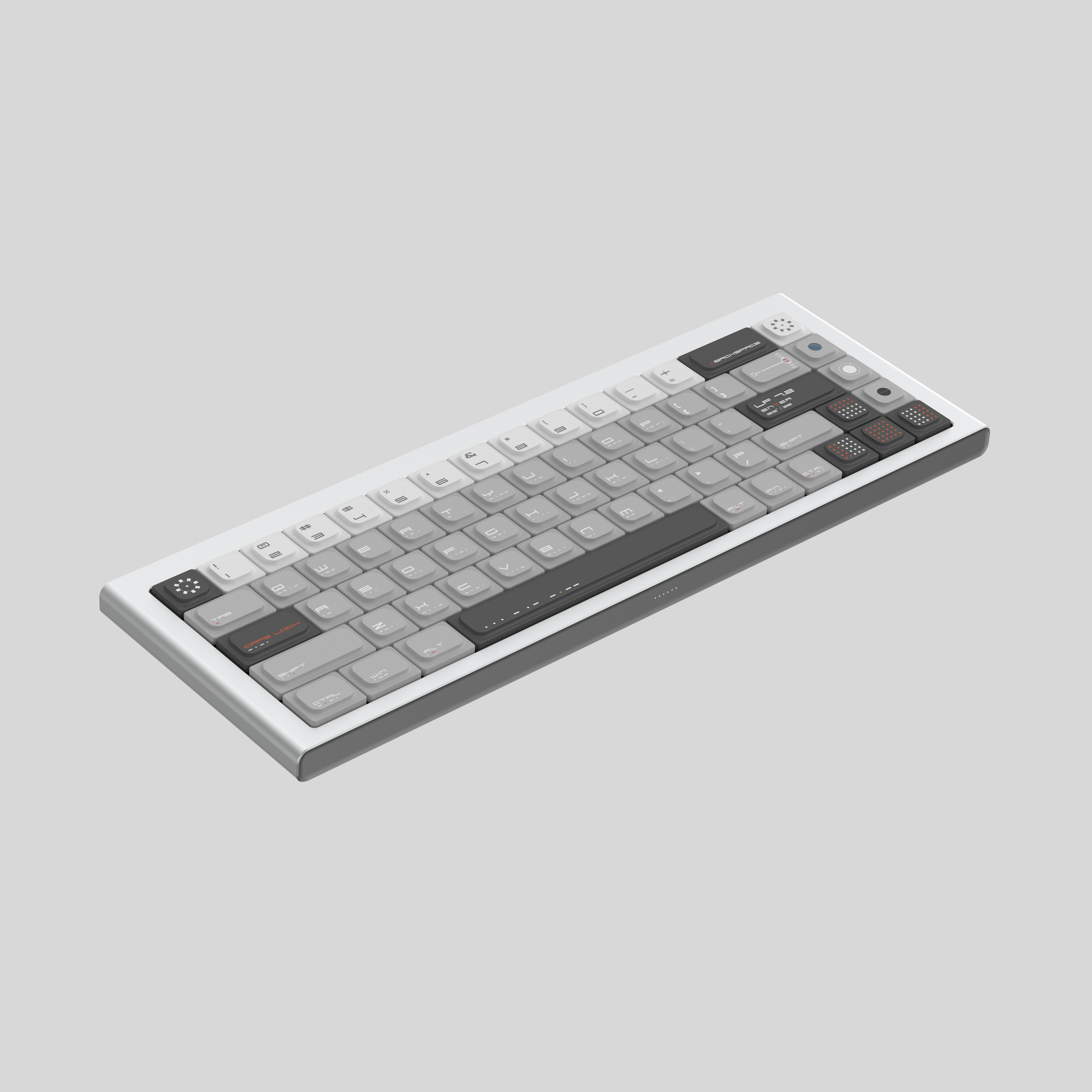 キーボード Morgrie AIR68 Silver Morgrie AIR68 – Low Profile Wireless Mechanical Keyboard | 65