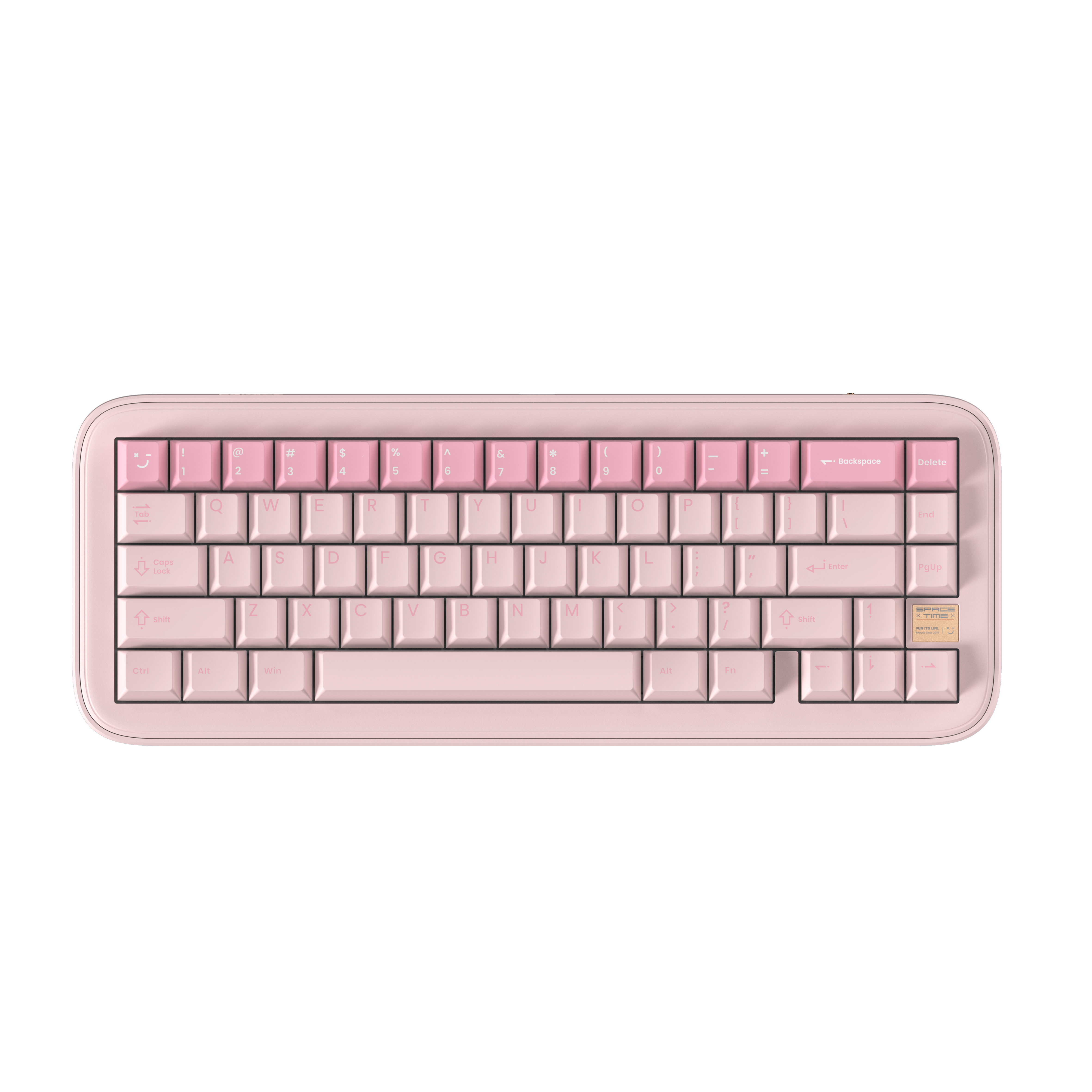 Pink Spacetime 65 keyboard