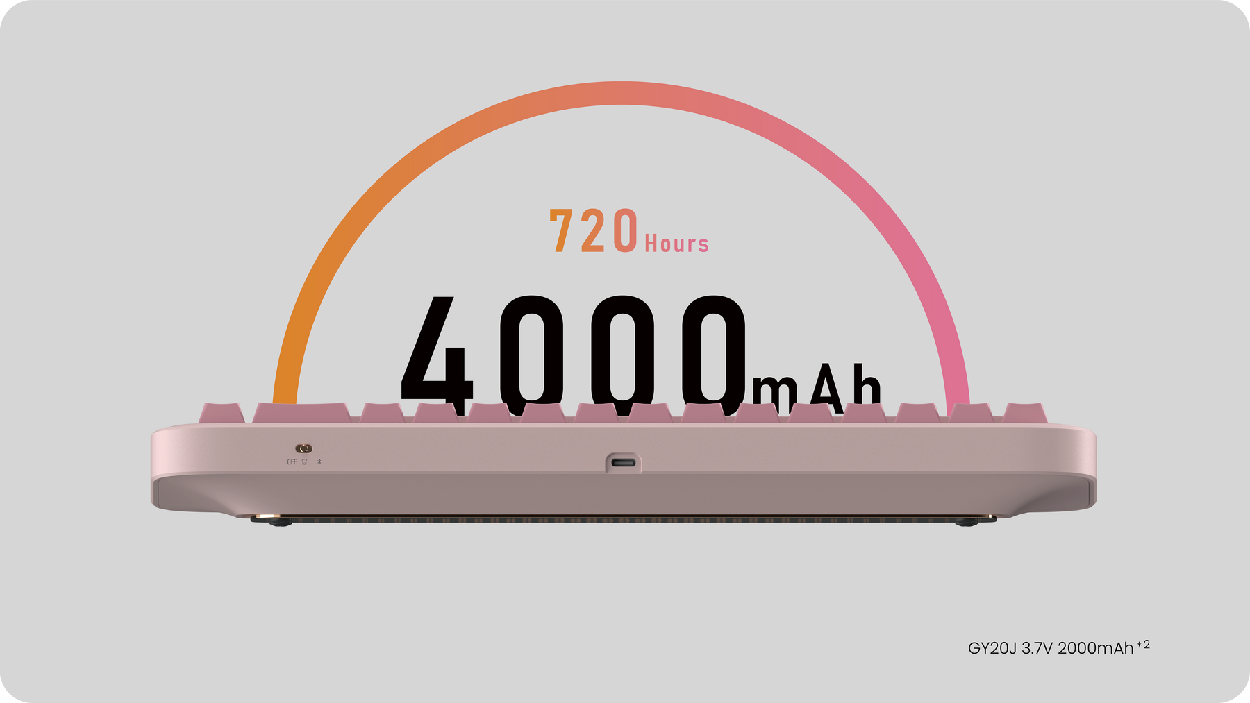 Spacetime 65 side profile with dual 2000mAh batteries and 4000mAh total capacity