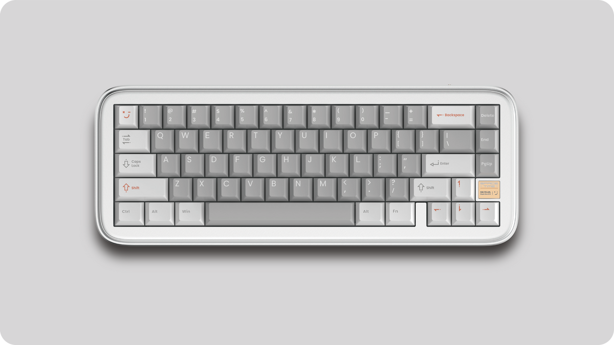 Silver Spacetime 65 wireless mechanical keyboard