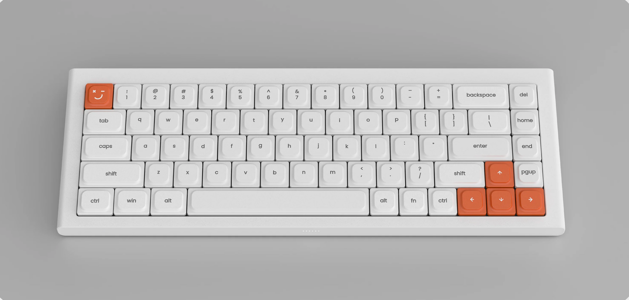 White AIR68 low-profile wireless mechanical keyboard
